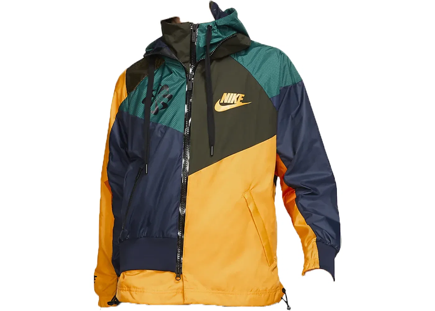 Женская куртка-анорак с капюшоном Nike x Sacai Anorak, University Gold Campfire Orange