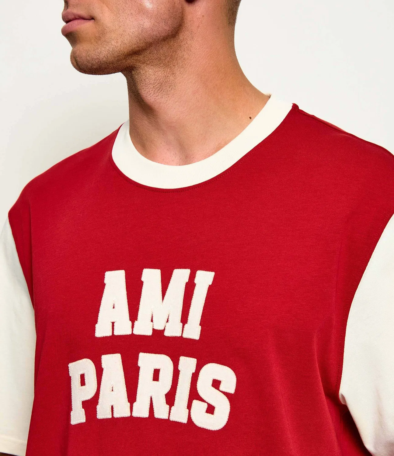 Футболка свободного кроя Ami Paris, Rosso — фото 4