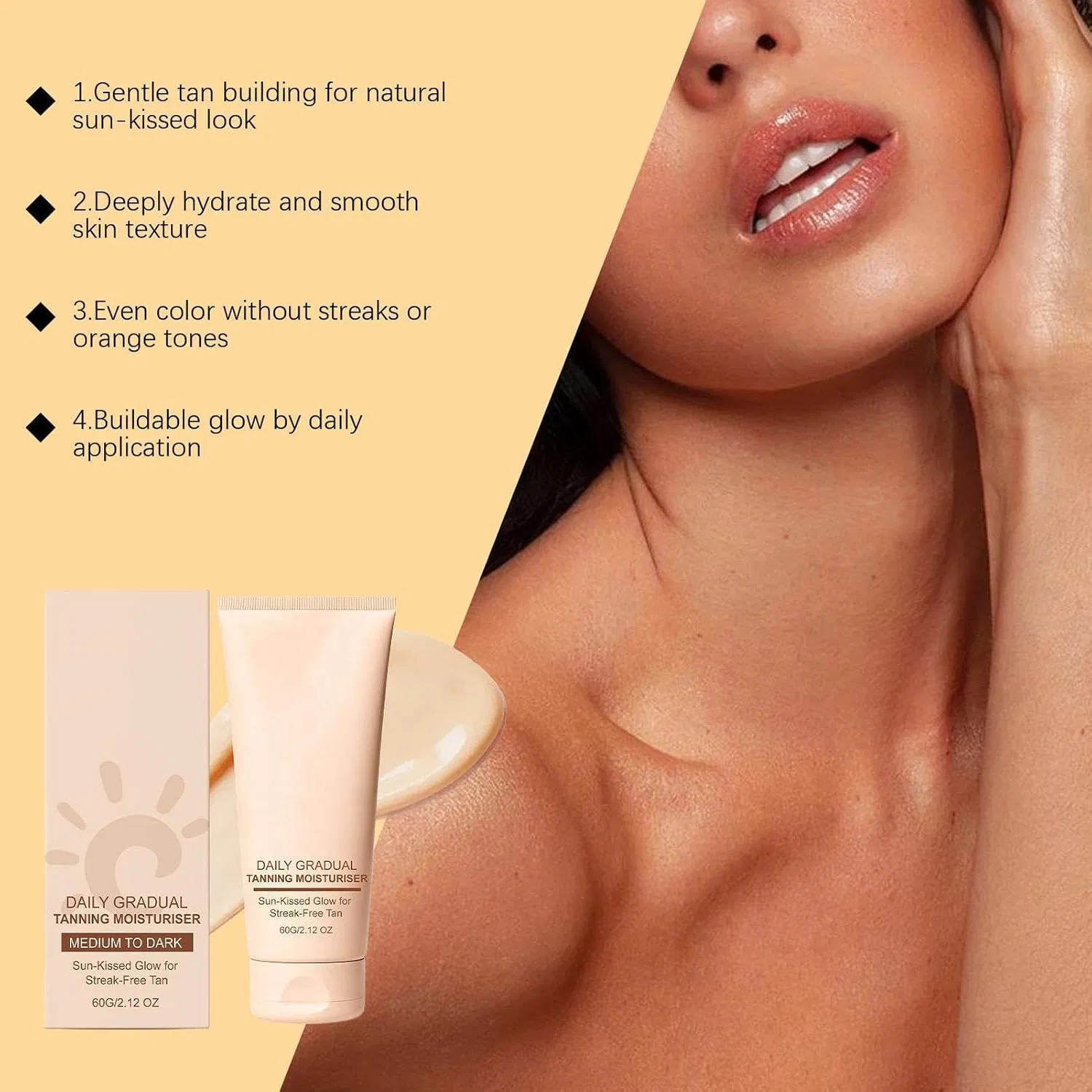 Автозагар крем, Hydrating Tanning Cream, Generisch, 120 г — фото 4