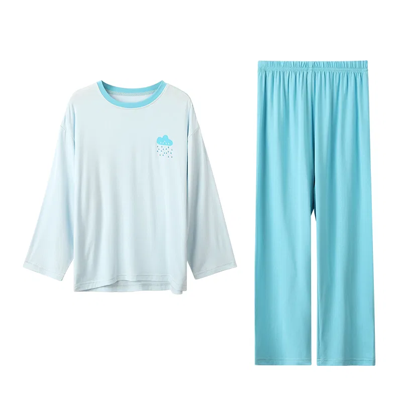 Детский комплект домашней одежды Red bean, Peacock Blue
