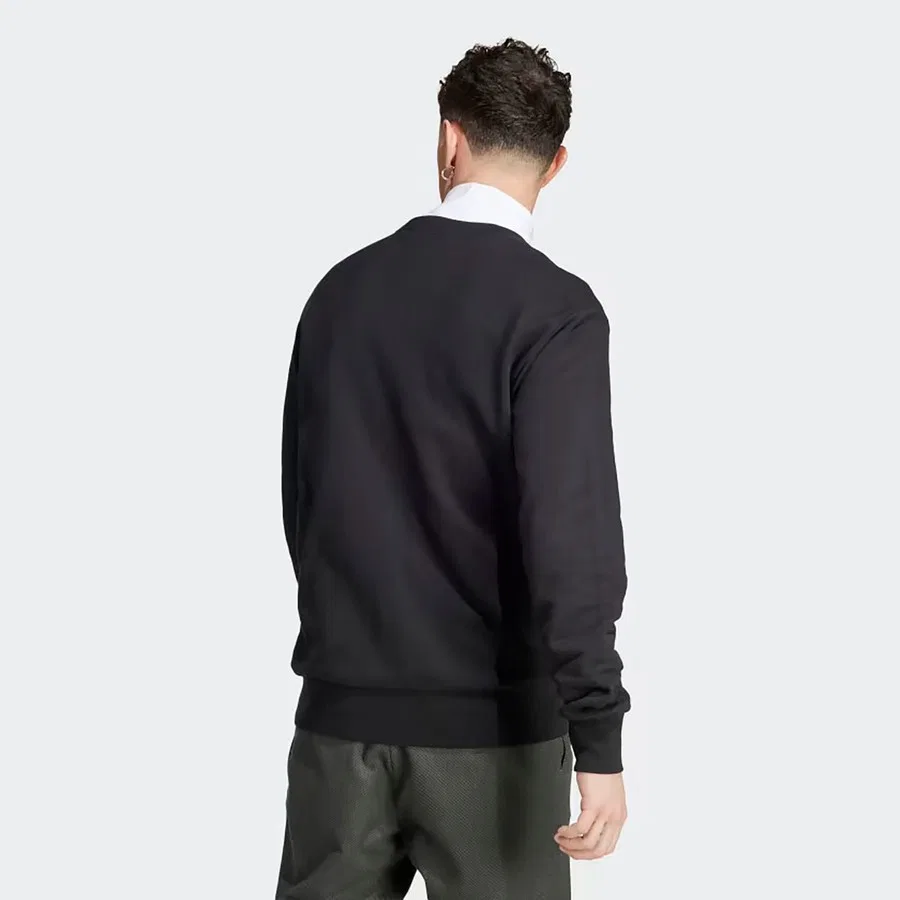 Мужской свитшот свободного кроя M SL FT SWT adidas, Черный — фото 3