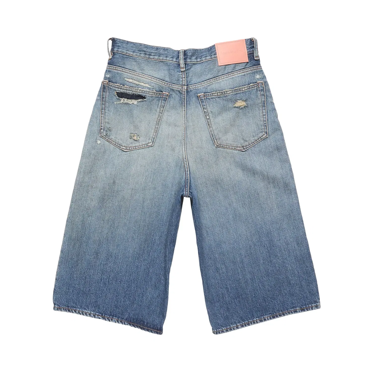 Шорты джинсовые Mended Acne Studios, Mid Blue — фото 2