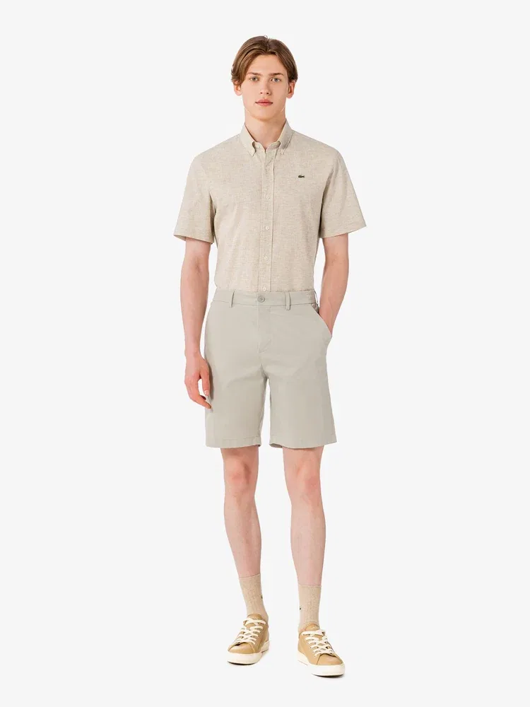 Шорты бермуды LACOSTE, Beige — фото 4