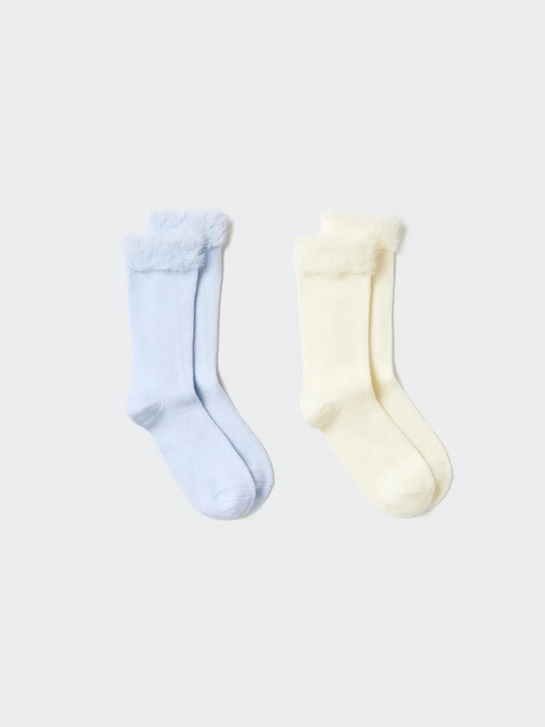 Носки HEATTECH 2 пары Uniqlo, светло-синий