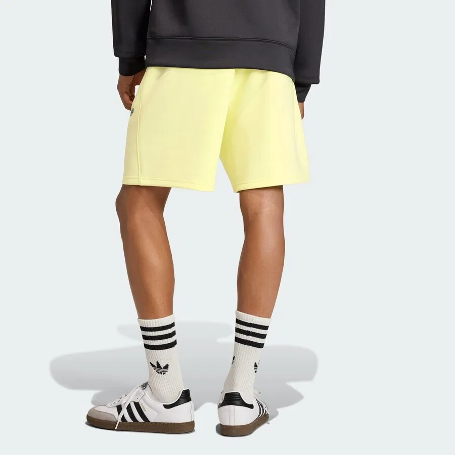 Шорты ADIDAS ORIGINALS Regular Pants 'Trefoil Essentials' светло-желтого цвета — фото 3