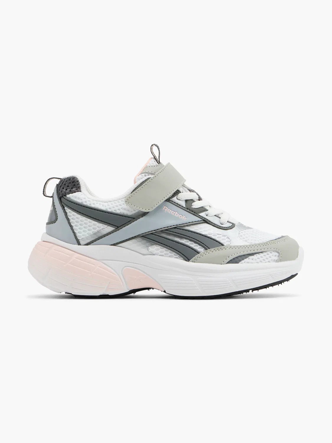 Детские кроссовки на липучках Reebok, Серый