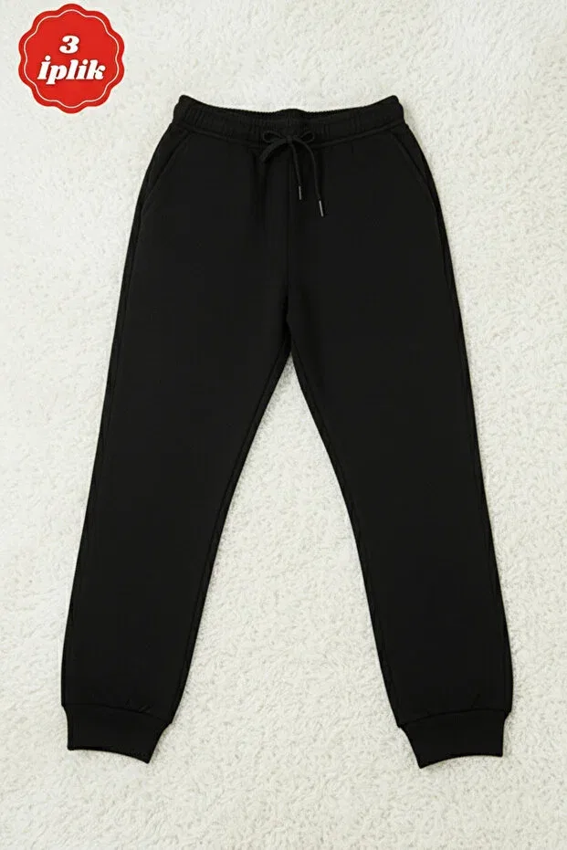 Детские спортивные штаны для девочек 5-предметный комплект Ya Ko Kids, Navy Blue-Black-Gray-Navy Blue-Black — фото 3