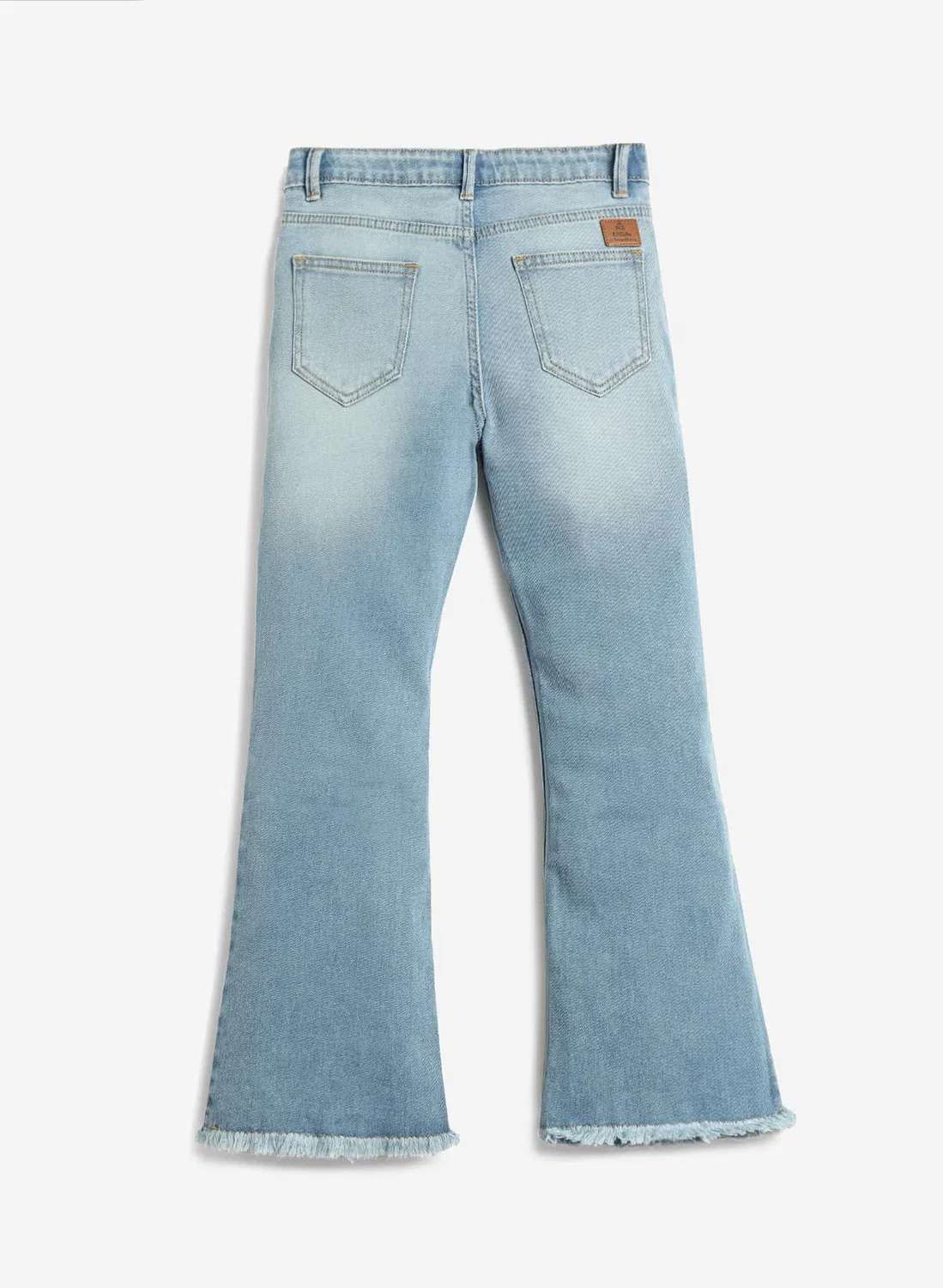 Джинсы с принтом, модель Girls Denim Jeans, Lilpicks, голубой — фото 2