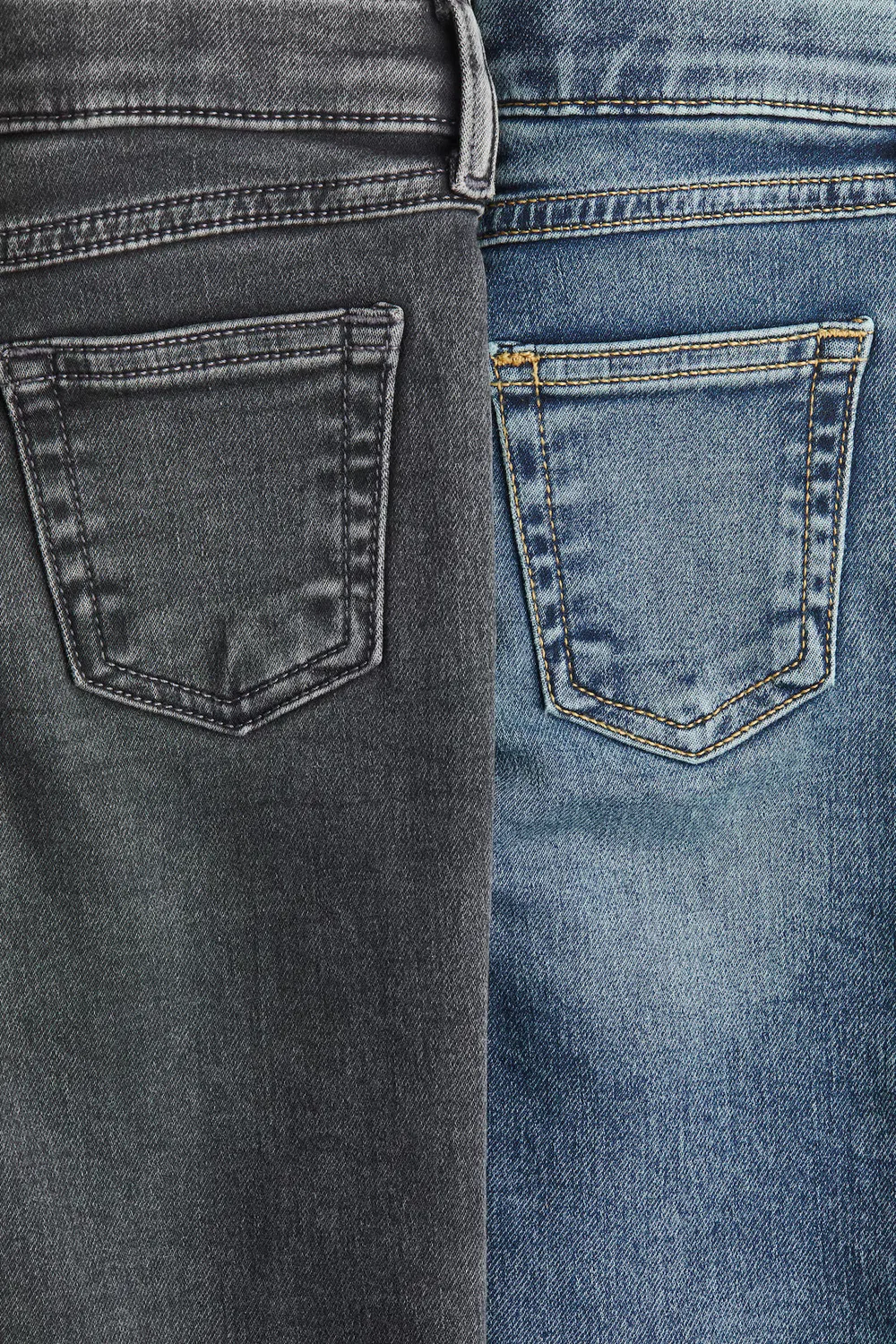 Комплект из 2 джинсов зауженного кроя H&M, Denimgrau/Denimblau — фото 2