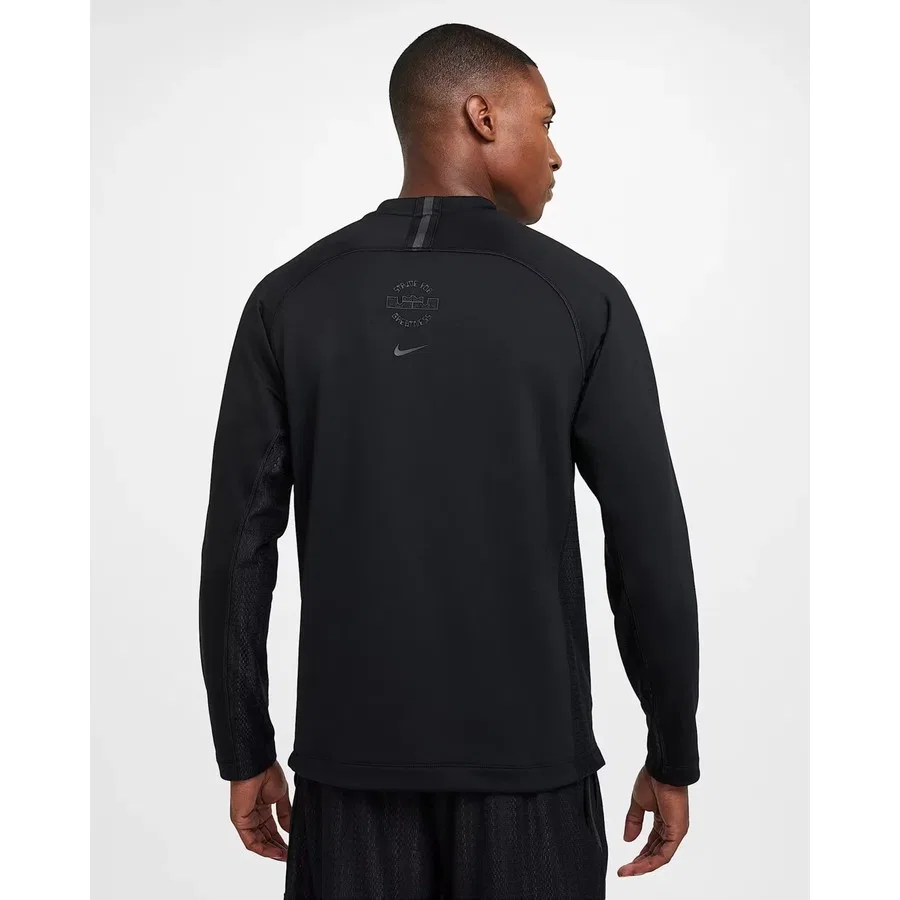 Мужская спортивная футболка с длинным рукавом Lebron Dri-FIT DNA Nike, Черный — фото 3