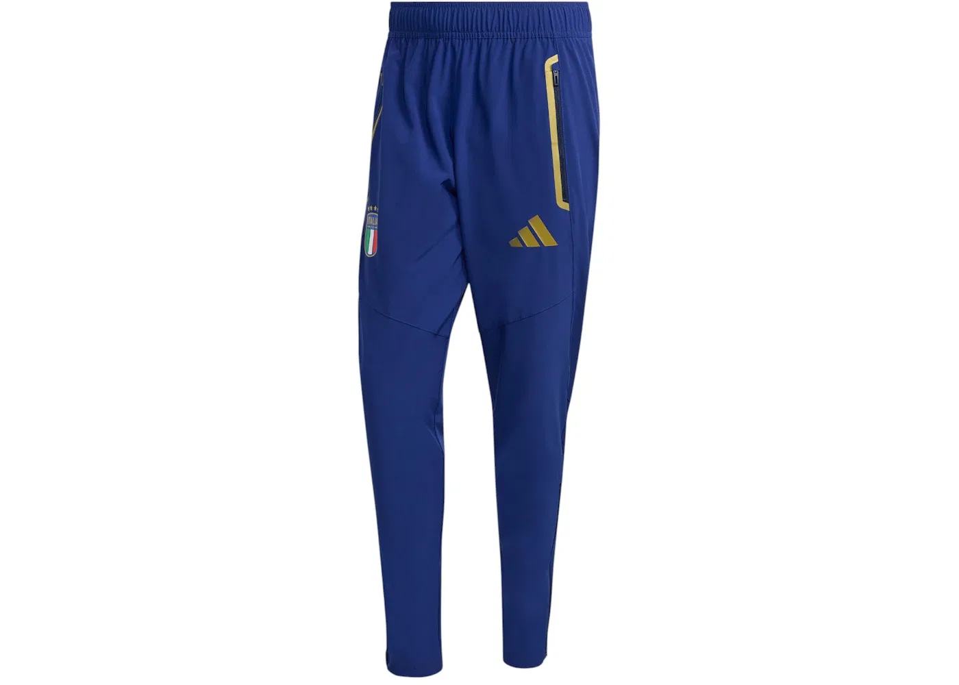 Мужские спортивные брюки с логотипом Adidas Italy Tiro Travel Pants, Victory Blue