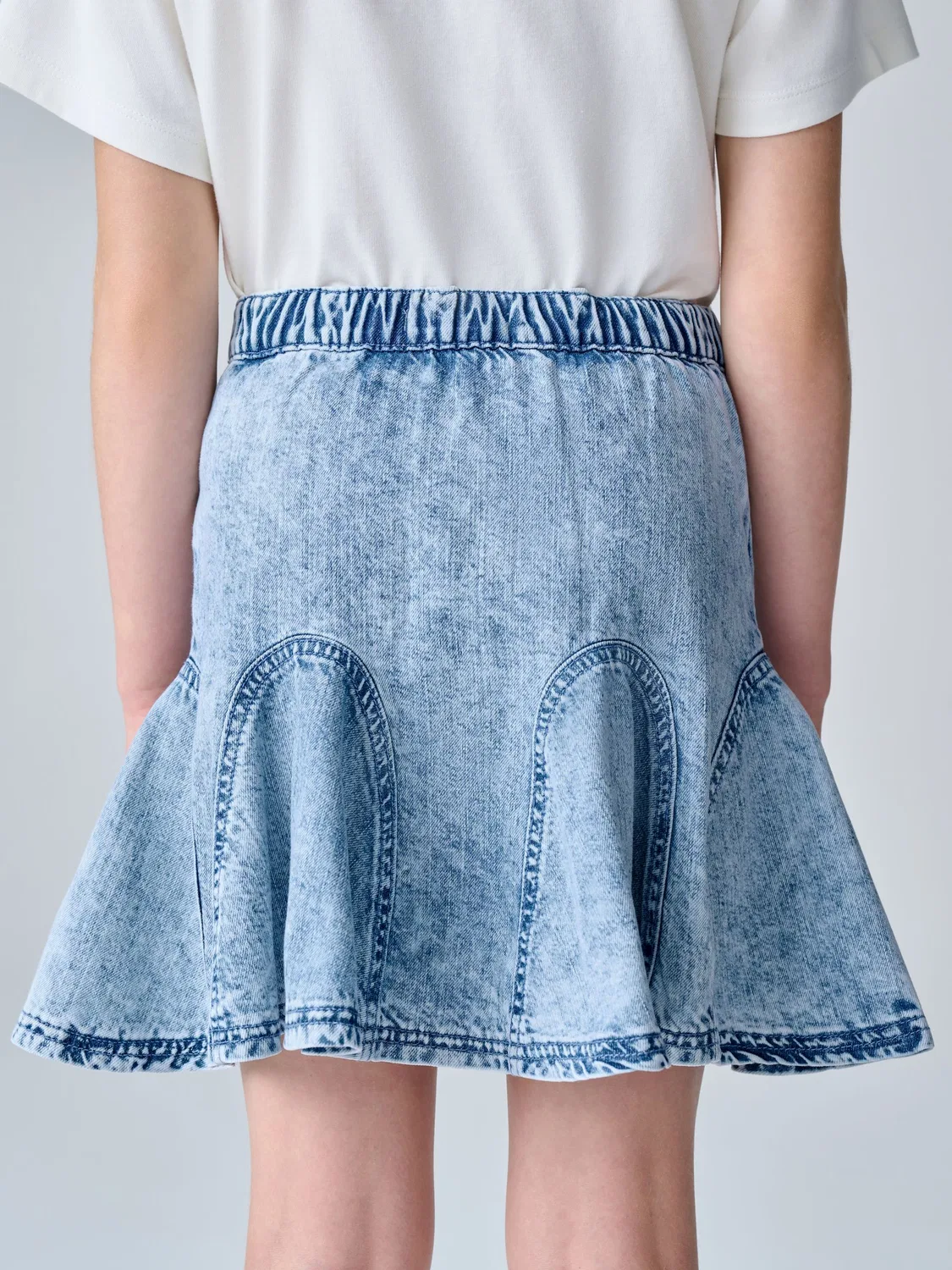 Юбка джинсовая с годетом smALLSAINTS, Denim — фото 4