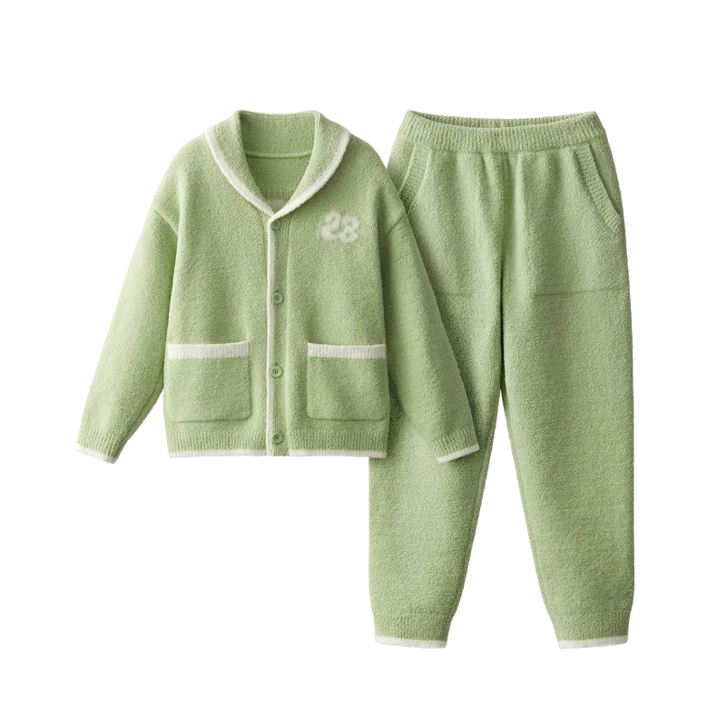 Детский комплект нижнего белья с отложным воротником BANANA IN, Prase Green