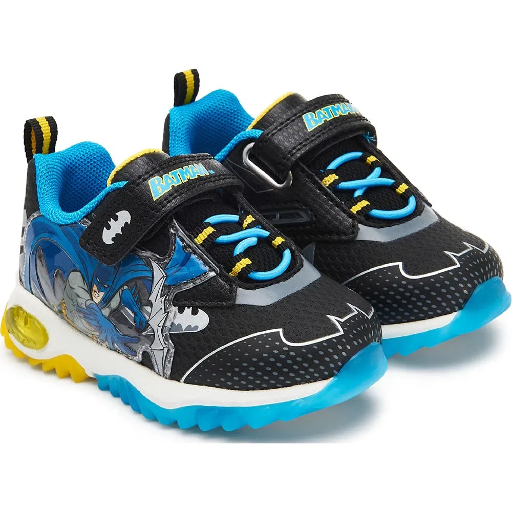 Детские светящиеся кроссовки Batman, Black/Blue/Yellow