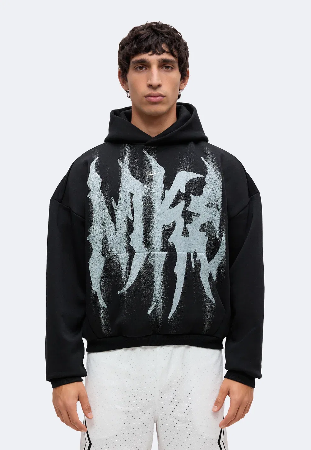Стандартная толстовка с начесом Nike Performance, Black/White/Pale Ivory