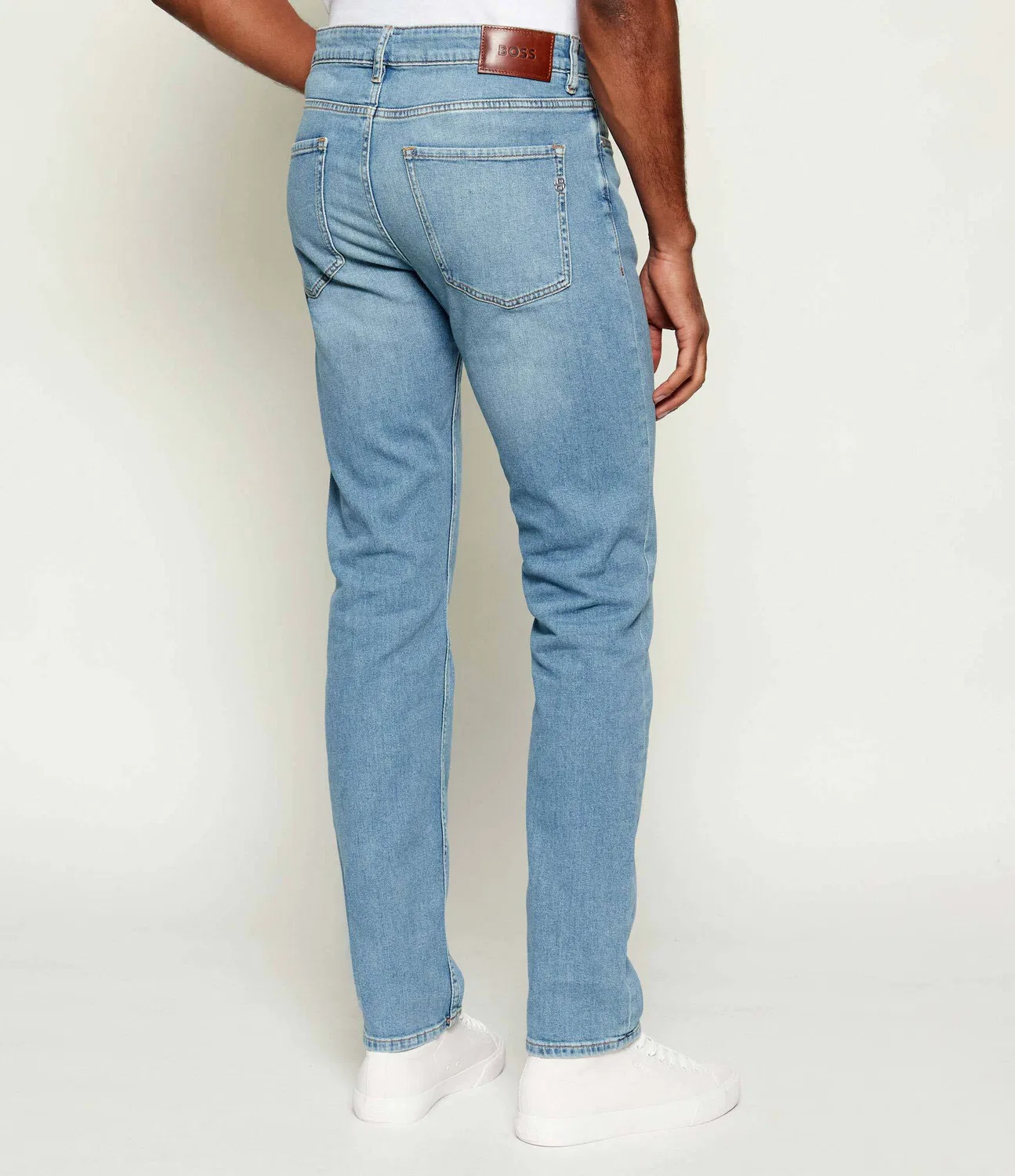 Джинсы slim fit Delaware Boss, Azzurro — фото 4