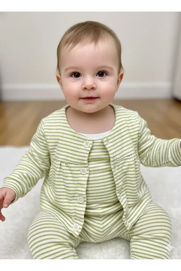 Детская хлопковая куртка с принтом Nk Kids, Green