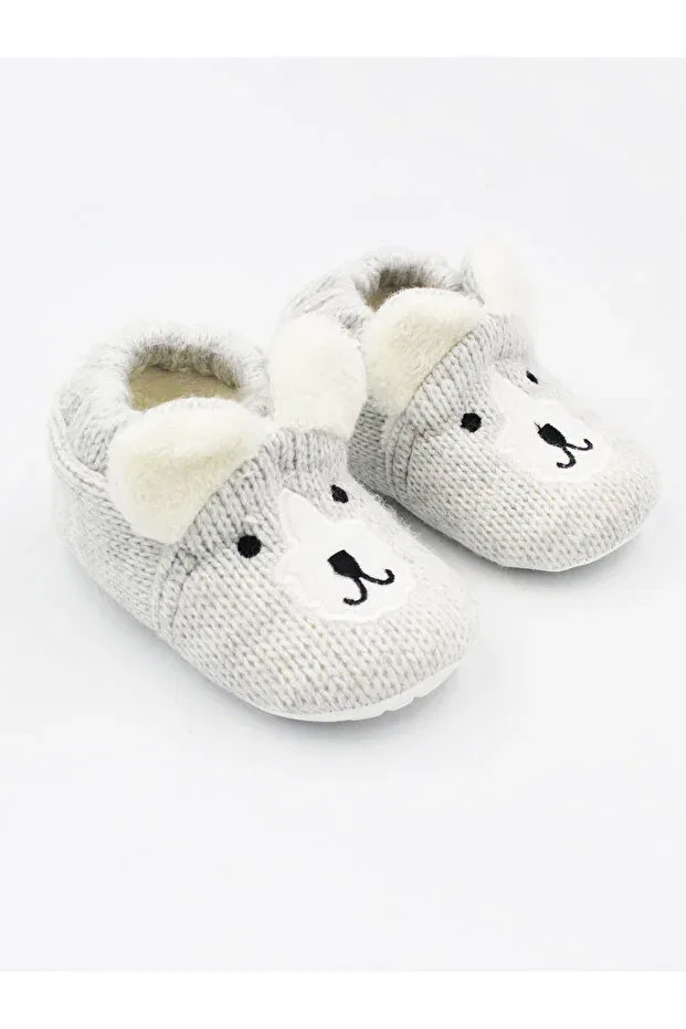 Детские пинетки для новорожденных вязаные Kindo Baby, Silver