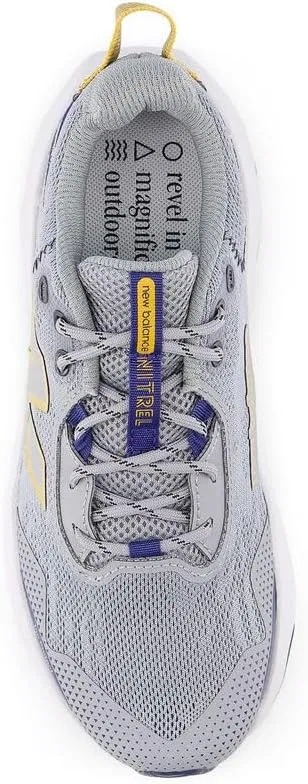 Детские кроссовки для девочек с шнуровкой Dynasoft Nitrel V6 New Balance, Slate Grey/Blue Oyster/Baroque Gold — фото 4