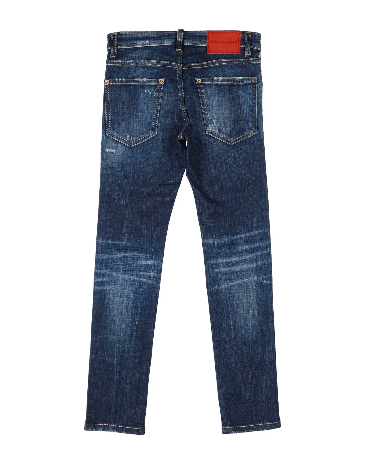 Мужские джинсы с завышенной талией Straight-leg Dsquared2, синий — фото 2