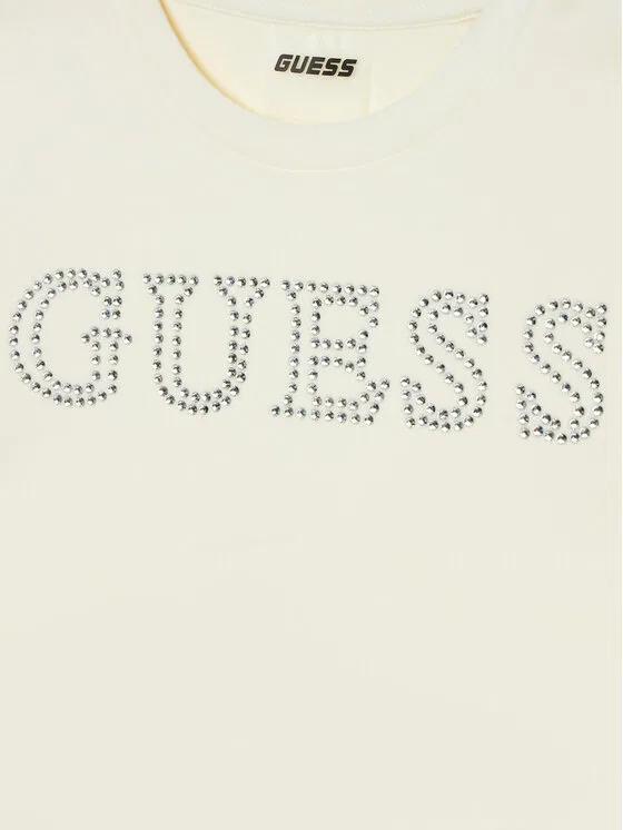 Футболка regular fit Guess, кремовый — фото 3