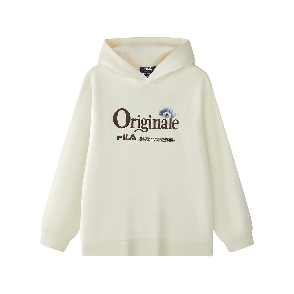 Детская толстовка с капюшоном Maltose White FILA KIDS