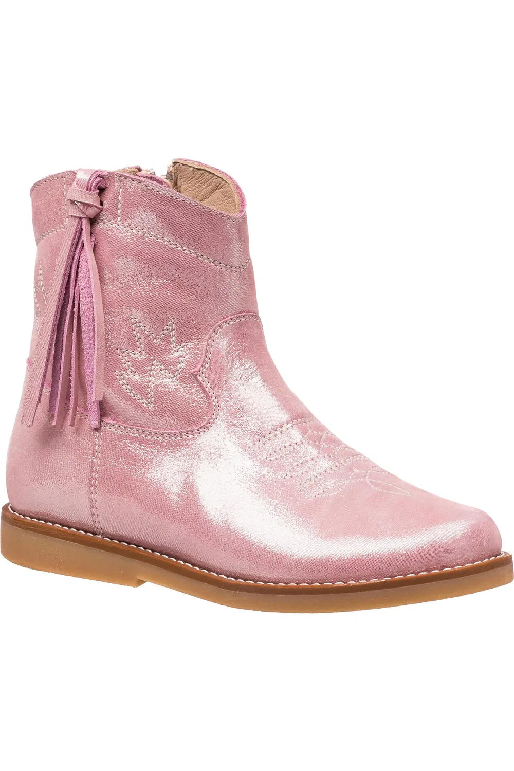 Детские ботинки ковбойские с мягкой стелькой Hannah Elephantito, Metallic Pink