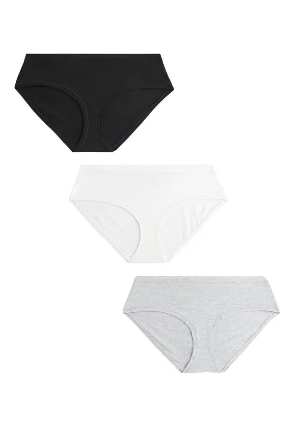 Трусы бесшовные Ultimate Comfort Knickers 3 Pack Next, Cream, черный — фото 4