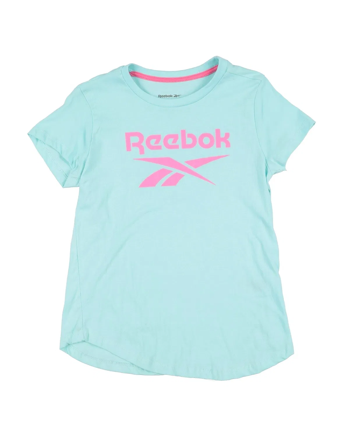 Детская футболка для девочек с принтом Reebok, светло-зеленый
