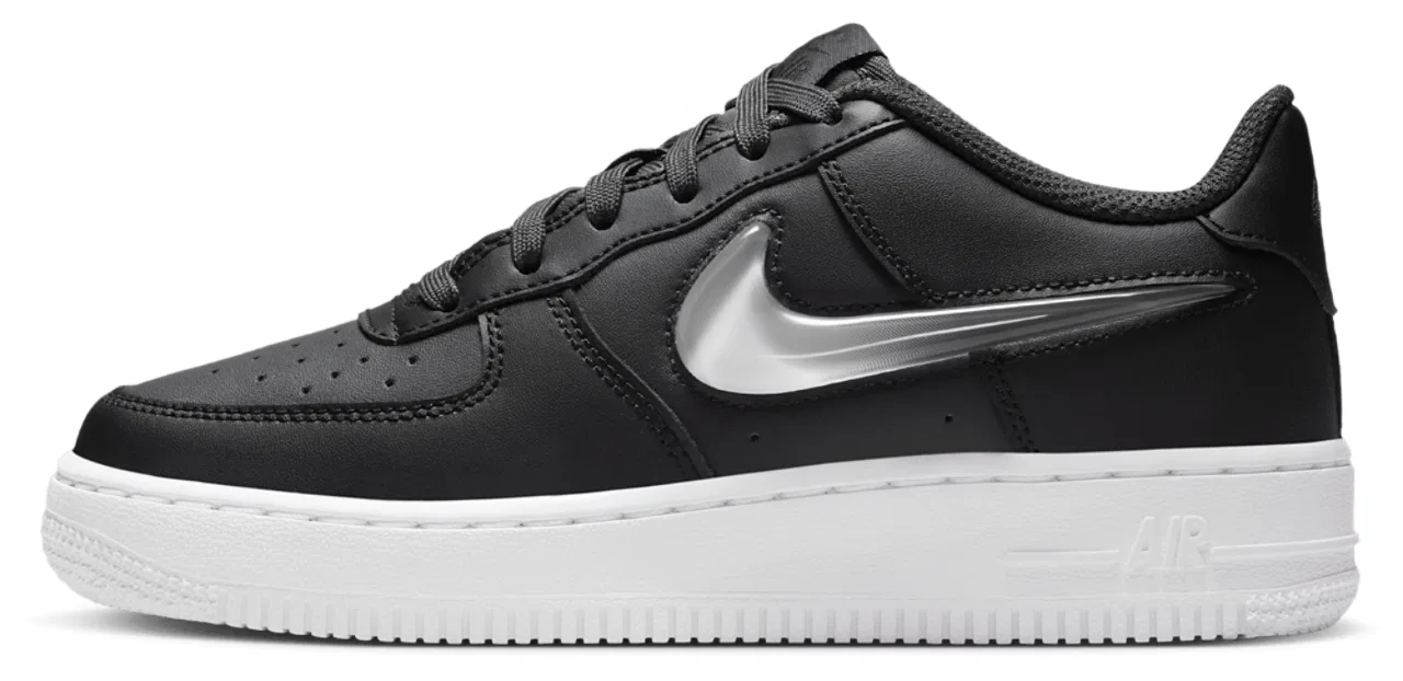 Детские кроссовки для девочек Nike Air Force 1, Vast Grey/Dark Smoke Grey/Black — фото 2