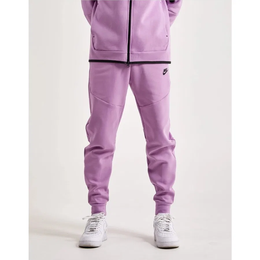 Спортивные брюки Nike Sportswear Tech Fleece Violet Shock/black CU4495-532, Цвет Violet Shock/Black