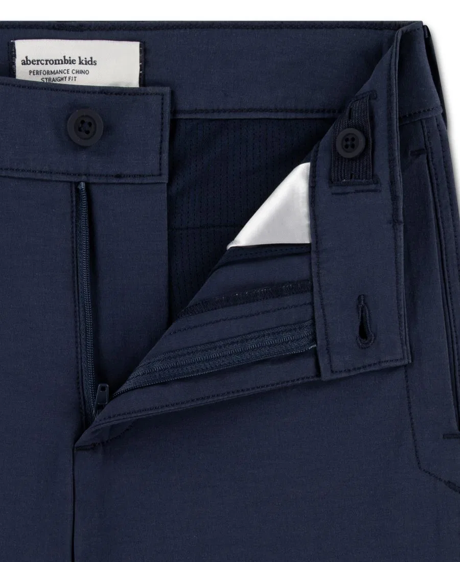 Брюки чинос с регулируемой талией Abercrombie Kids, Navy Blazer — фото 2