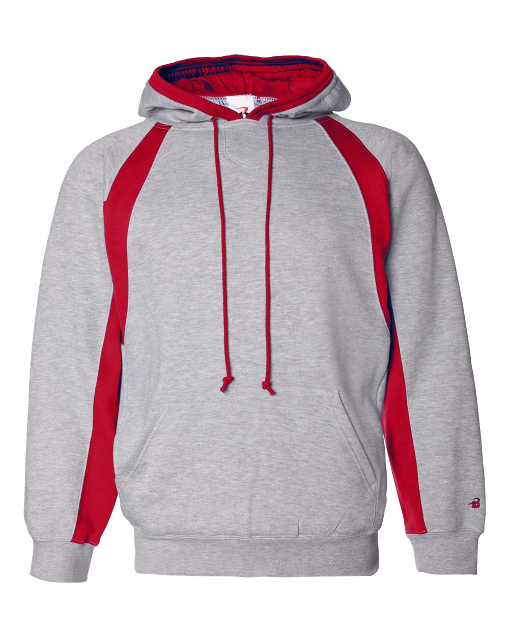 

Мужская толстовка с капюшоном Hook Badger, цвет oxford/ red