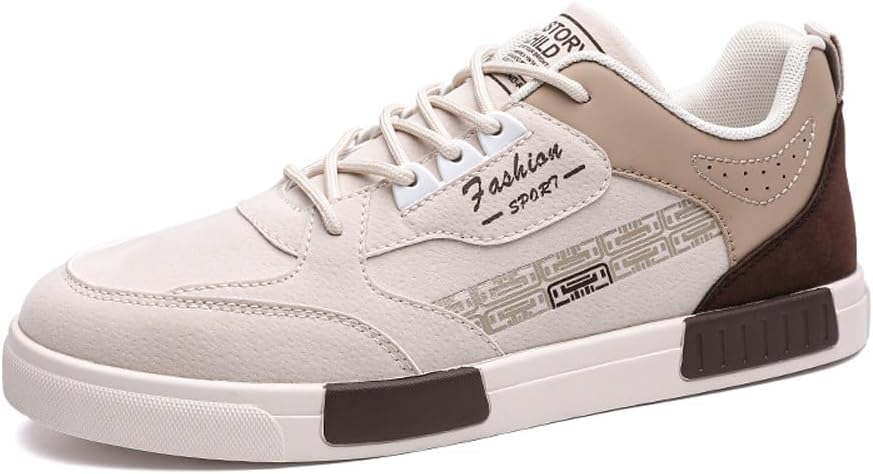 

Мужские замшевые кеды низкие повседневные для ходьбы и скейтборда Welrung, бежевый