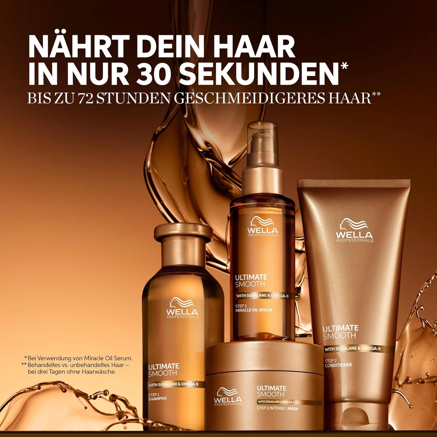 Питательный кондиционер Wella Professionals Ultimate Smooth со скваланом и омега-9, 200 мл Wella Professionals — фото 4