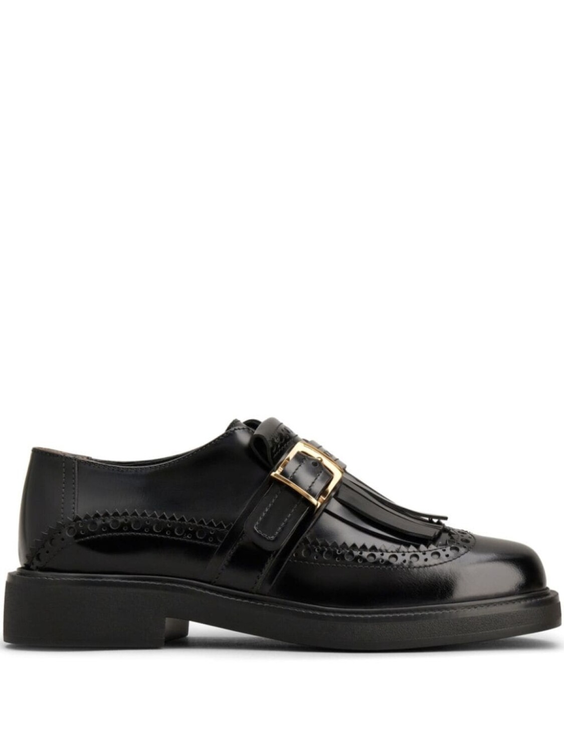 Tod's лоферы с бахромой, черный
