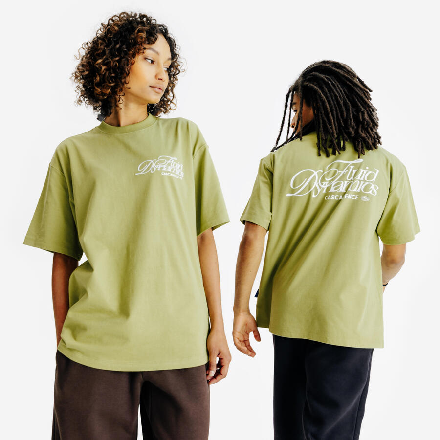 

DECATHLON Футболка с принтом для женщин/мужчин – хаки