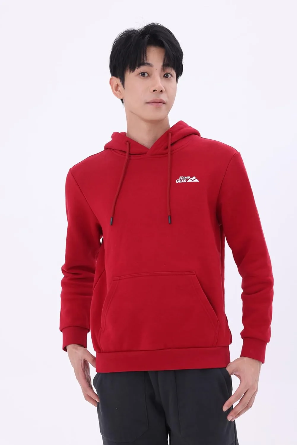 

Мужская хлопковая дышащая толстовка с капюшоном и карманом-кенгуру KempGear