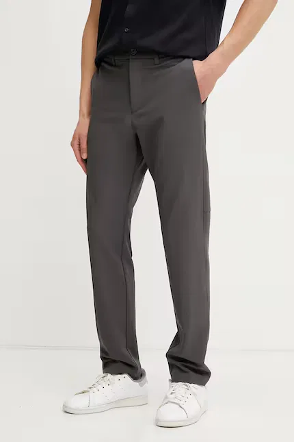 Брюки из полиэстера T_Commuter-Slim BOSS Green, серый