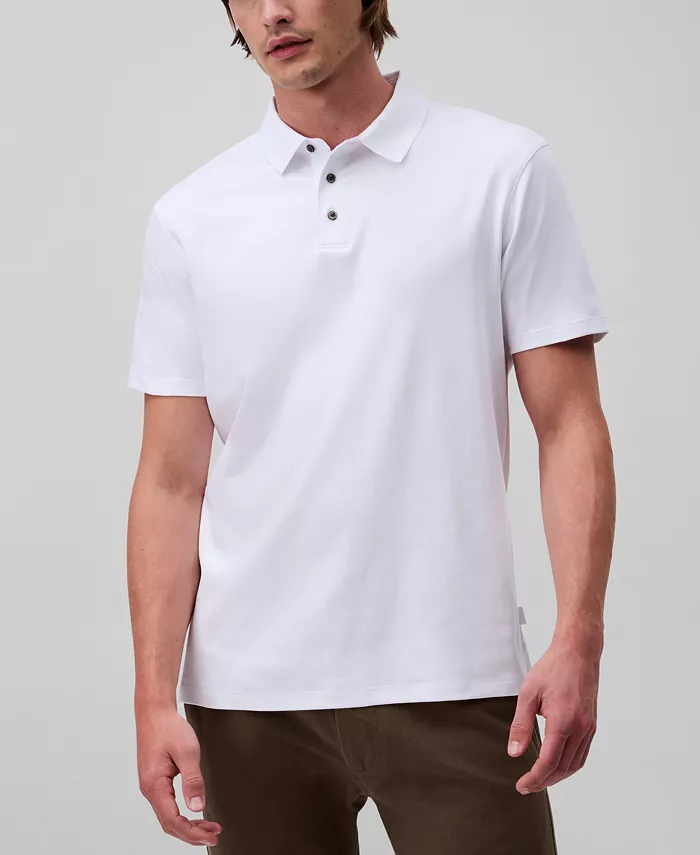 

Мужская поло с коротким рукавом из хлопка Supima Calvin Klein, красный