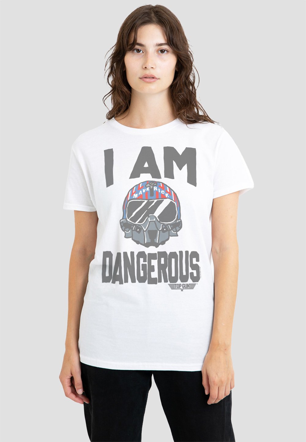 

Футболка с принтом GUN THE I AM DANGEROUS Cotton Soul, белый