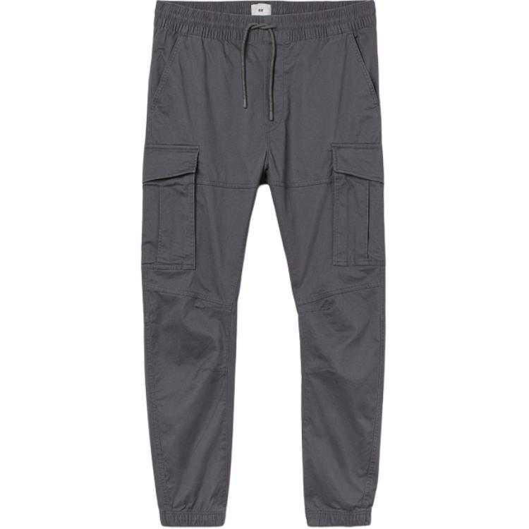 

Брюки-карго мужские темно-серые H&M, темно-серый