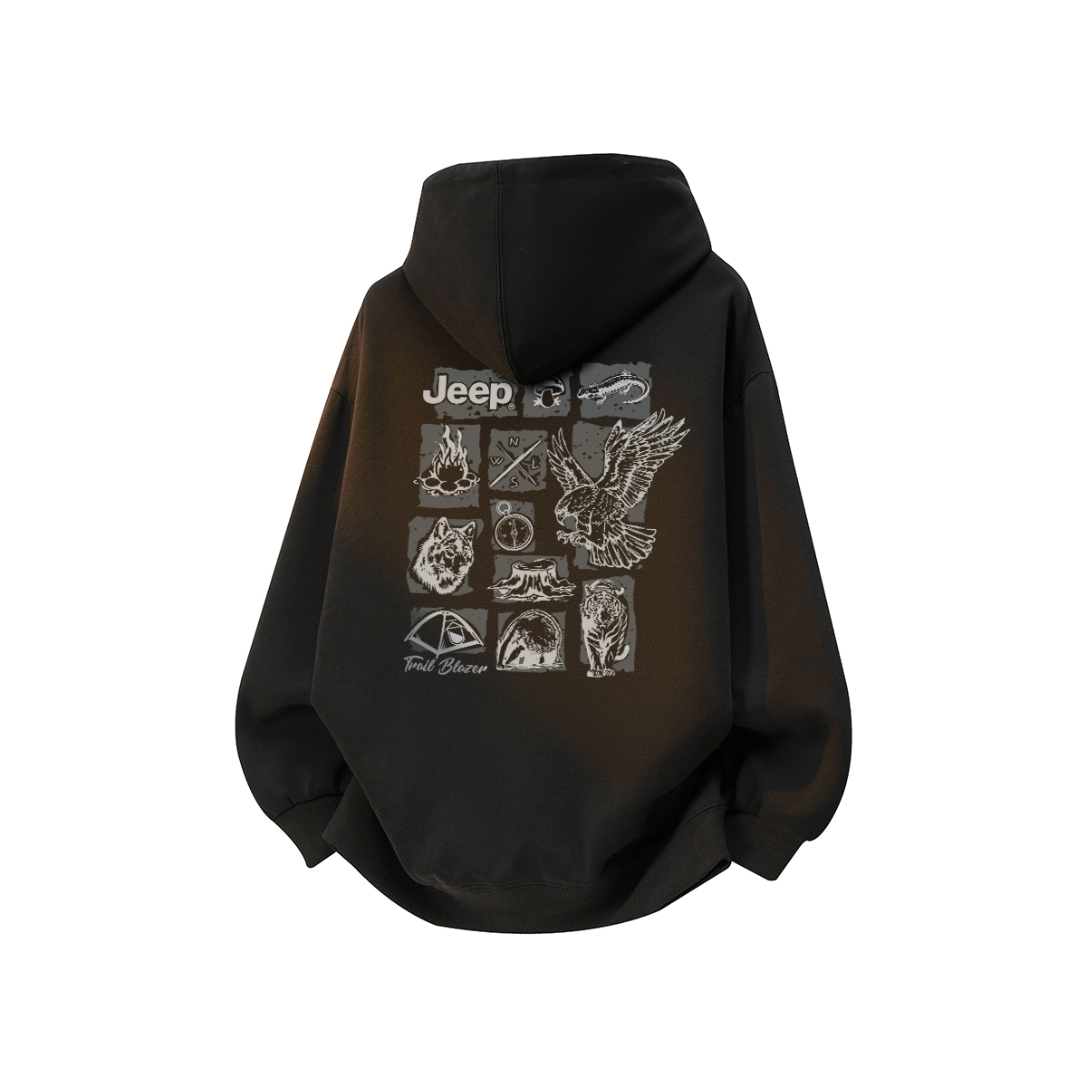 

Толстовка Unisex Hooded Moderate Regular Jeep, pure черный[fleece-lined]