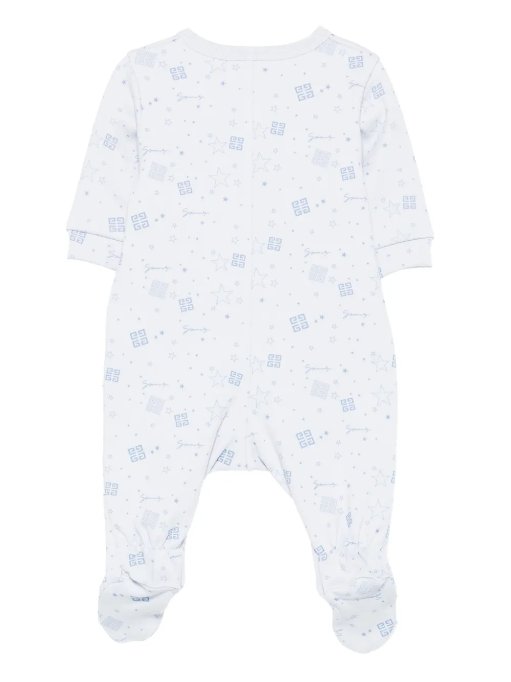 Комбинезон для новорожденного с логотипом Givenchy Kids, синий — фото 2