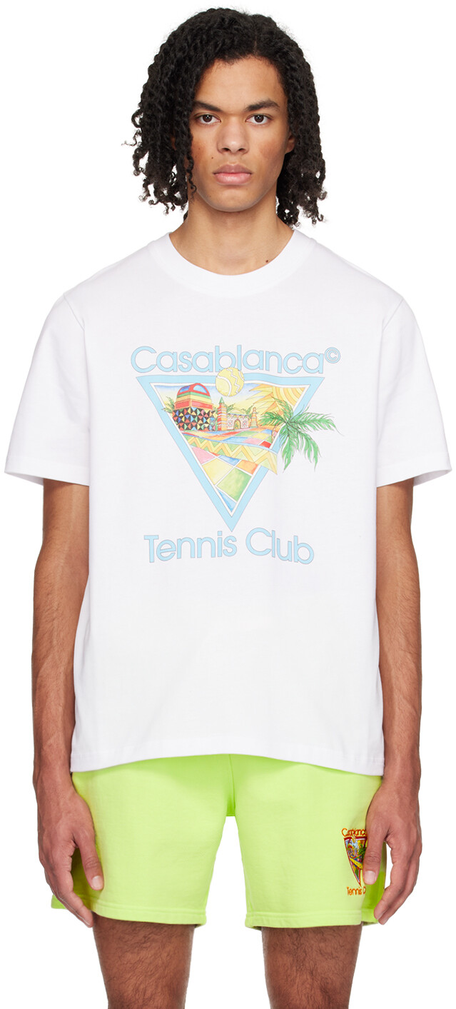 

Белая футболка «Afro Cubism Tennis Club» Casablanca