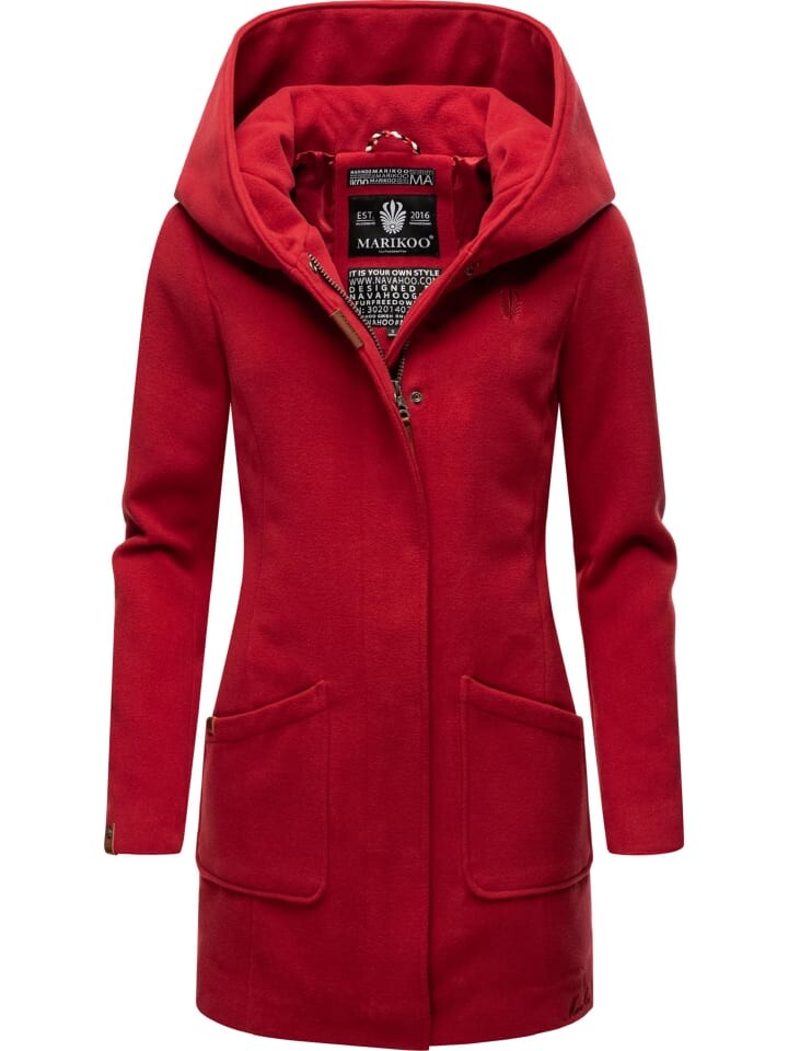 

Пуховик Marikoo, цвет dark red
