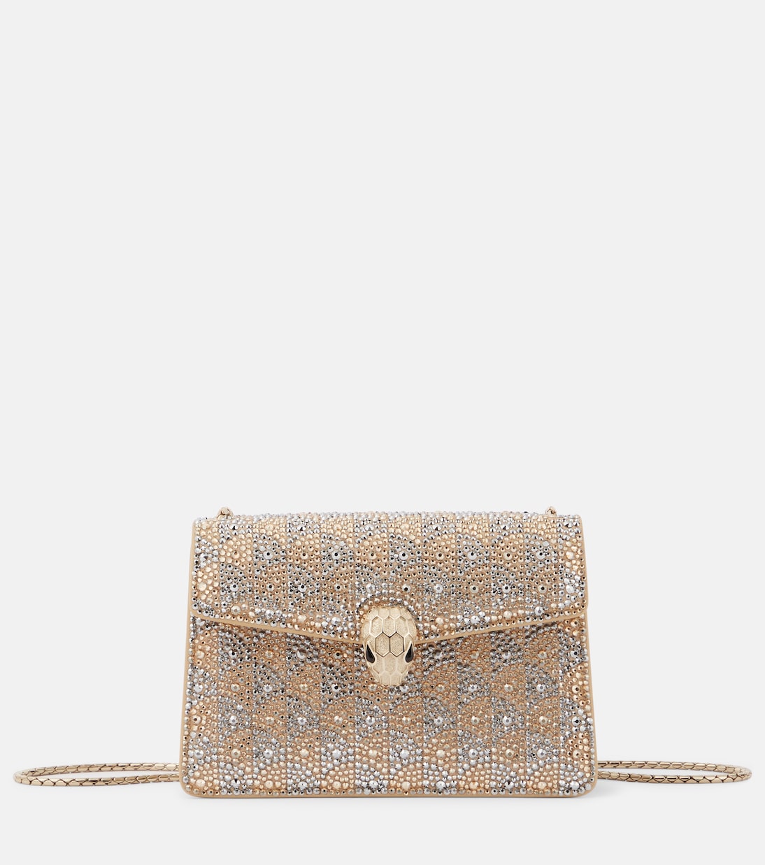 

Сумка Serpenti Forever Mini с декоративными элементами через плечо Bvlgari, Gold/Silver