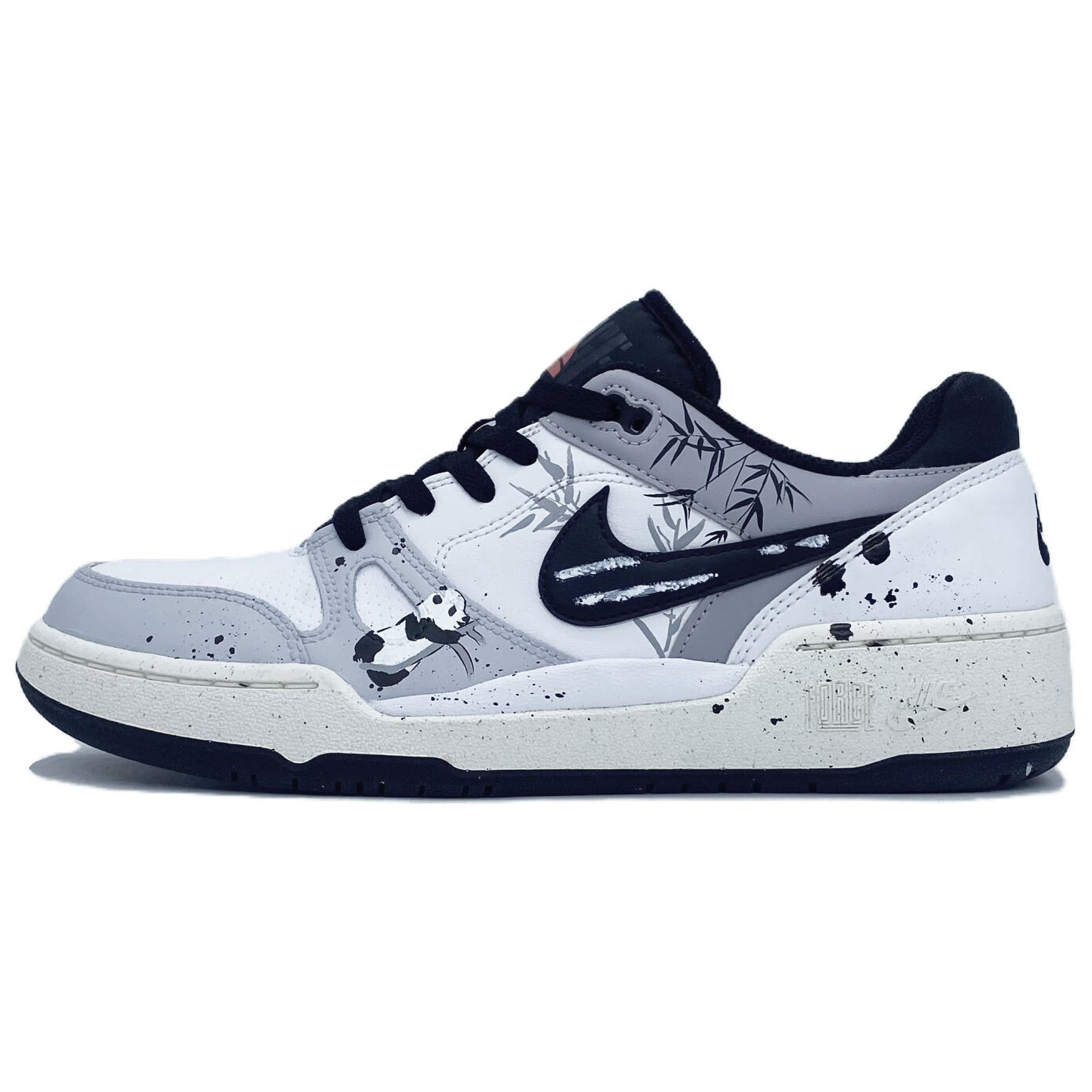 

Кроссовки Nike Full Force Skateboarding Shoes Men Low-top White, серый