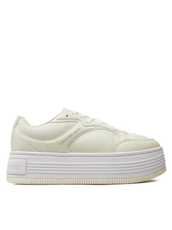 

Кроссовки Calvin Klein Jeans Bold Platf Low Lace Mix In Mtl YW0YW01471, бежевый