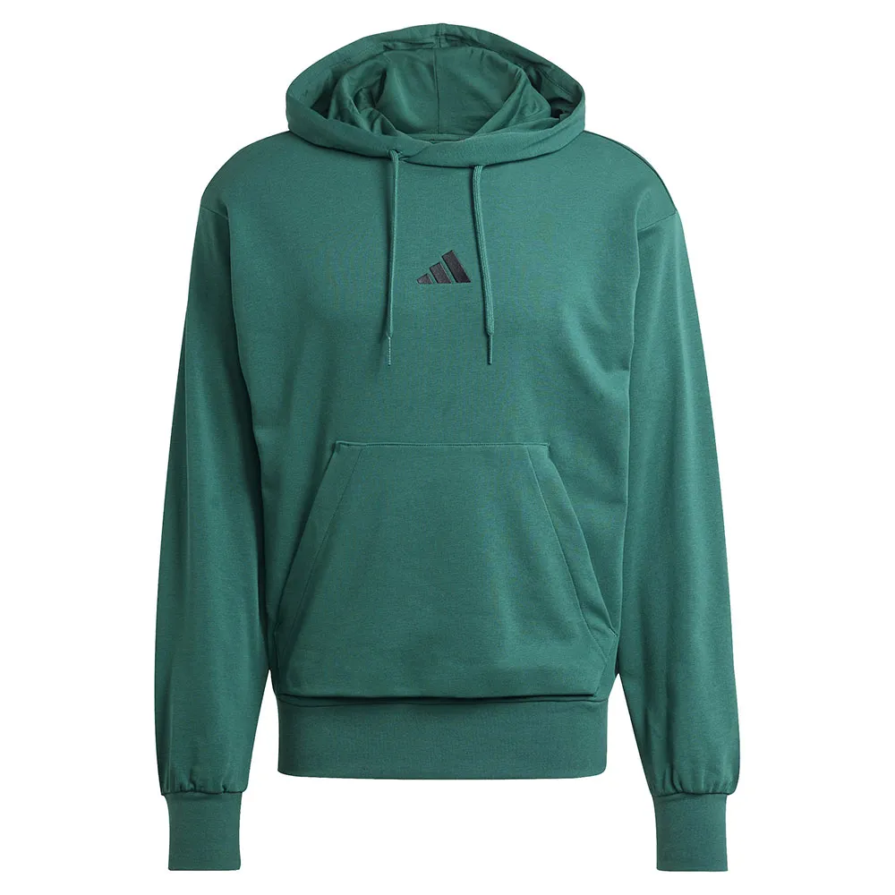 Худи adidas Essentials Feelcozy French Terry, зеленый — фото 3